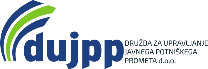 Logotip Družbe za upravljanje potniškega prometa